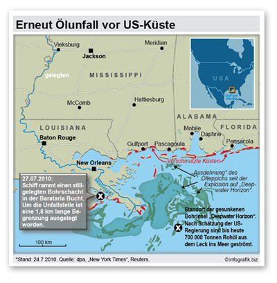 Erneut Ölunfall vor US-Küste