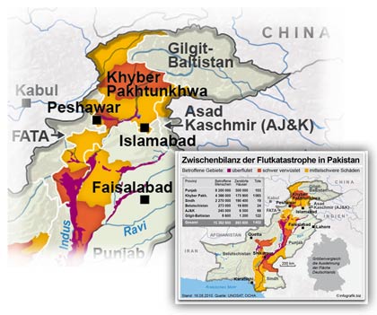 Zwischenbilanz der Flutkatastrophe in Pakistan